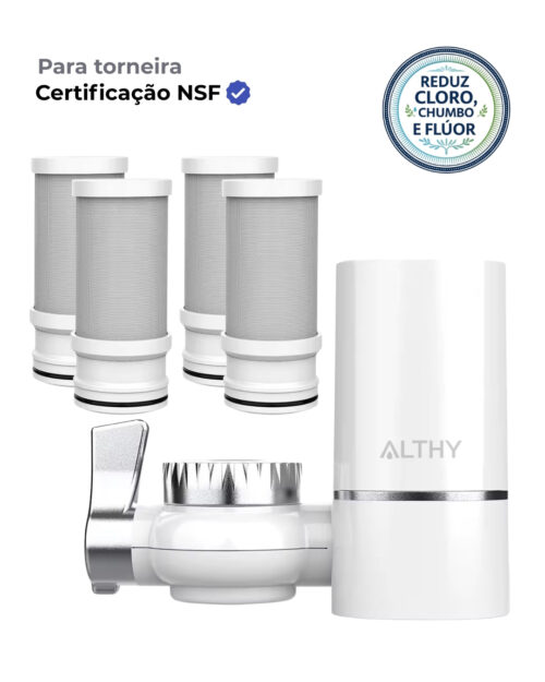 Filtro para Torneira Althy Original Purificador | Sem Cloro e Metais pesados – Bluvida