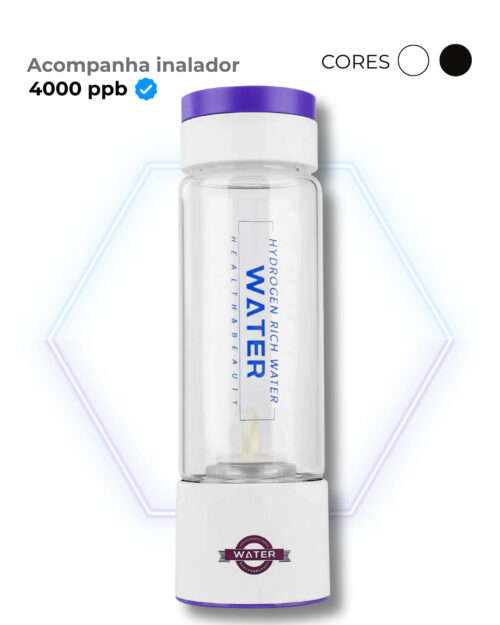 Garrafa de Hidrogênio Molecular 4000ppb H.W. Bluvida | Série 201 - VIDRO