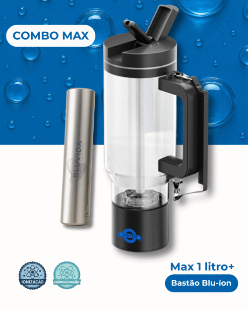 Combo Garrafa MAX 1L + Bastão Blu-íon